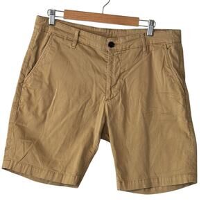 Adriano Goldschmied The Wanderer Short Slim Trouser Khaki Shorts Mens size 36R